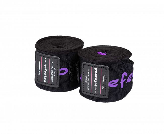 C240 Бинты боксерские Clinch Boxing Hand Wrap Undefeated черные