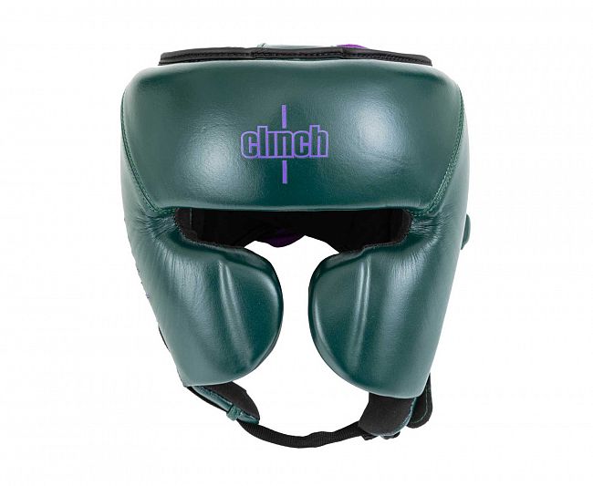 C162 Шлем боксерский Clinch Undefeated темно-зеленый