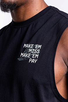 Майка Make 'Em Miss Черный BOXRAW