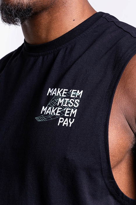 Майка Make 'Em Miss Черный BOXRAW