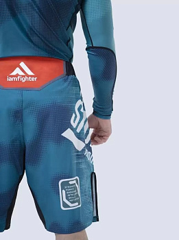 Шорты iamfighter BLUE OCEANIC Neon