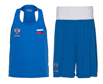 C115 Форма боксерская Clinch Competition ФБР синяя