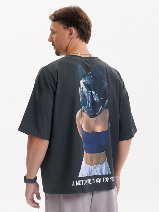 Футболка PUNCHER Motorcycle черная