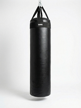 Мешок боксёрский цилиндрический 140х40 см (тент ПВХ) вставка гильза ППУ + подвесное (стропы, карабин