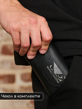 Очки Bad Boy солнцезащитные поляризованные черные с чехлом, черный