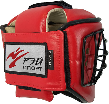 Шлем с маской ТИТАН-2 для АРБ Красный