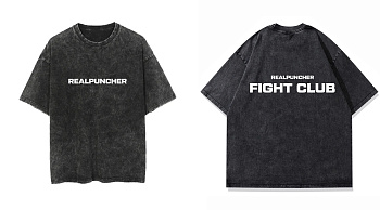 Футболка оверсайз Fight Club черная 