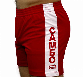 Шорты для самбо "Атака" ВФС. красный