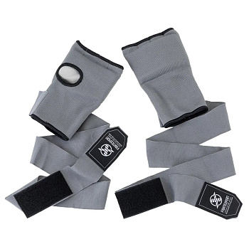 Бинты гелевые для бокса FIGHT EXPERT QUICK серый