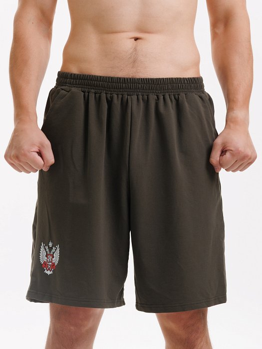 Комплект Футболка+Шорты ФБ России (пломбир-хаки)