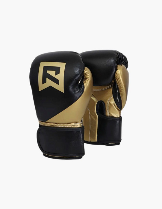 Перчатки боксерские Rage MF черно-золотой микрофибра