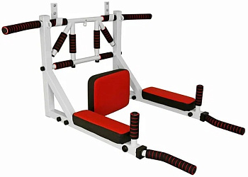 Турник 3в1 Мультихват настенный разборный (цвет: белый)