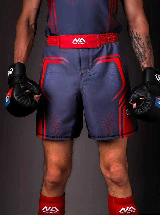 Шорты NEW ARMOR СОЮЗ ММА красный