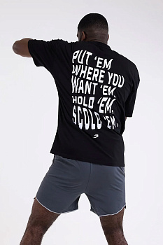 Футболка Hold 'Em Scold 'Em Oversized Черный