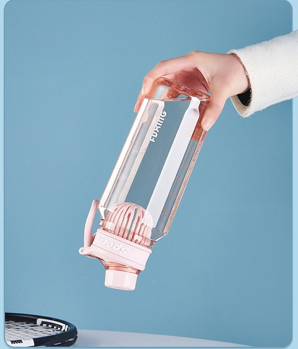 Бутылка для воды FUXING SPORTS, 750 мл, Черный