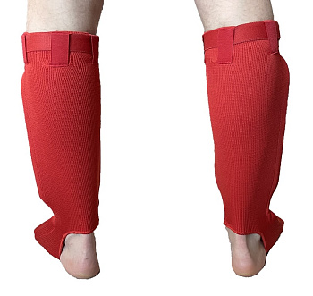 Защита голени и cтопа SS005BE, союз мма России, красный
