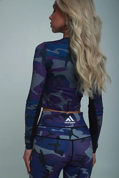 Рашгард тренировочный женский I AM Fighters, Military Purple