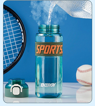 Бутылка для воды SPORTS, 850 мл, черный