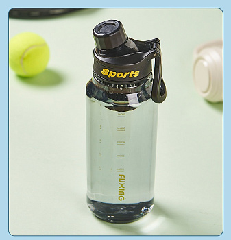 Бутылка для воды FUXING SPORTS, 750 мл, Черный