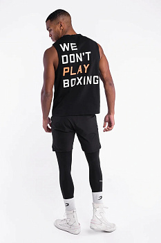 Майка We Don't Play Boxing Черный