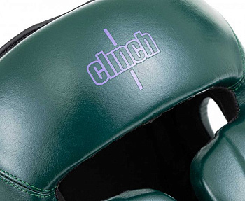 C162 Шлем боксерский Clinch Undefeated темно-зеленый