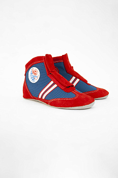 Борцовки для самбо «Атака Юниор» Красно-синий