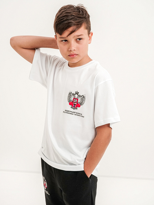 Футболка ФБ РТ детская хб белая