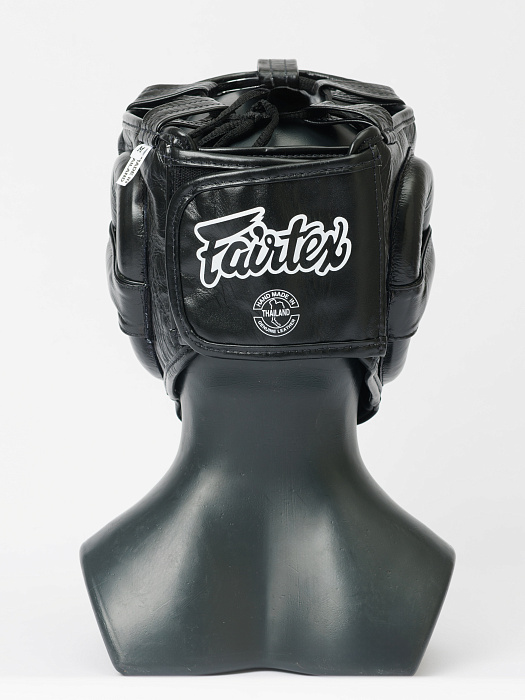 HG18 PRO Шлем тренировочный верх-шнуровка. Кожа. Цвет: Черный