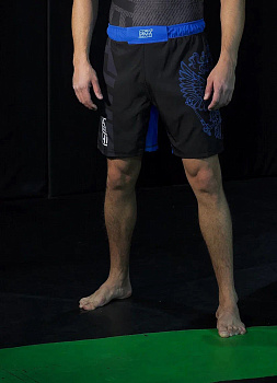 Шорты Союз ММА России Takeshi Lite (черный-синий)