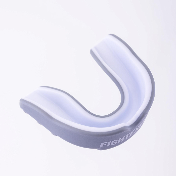 Защита рта (капа) FIGHTEXPERT ФКР с футляром (гель, резина, 12+, Серый/белый, ,)