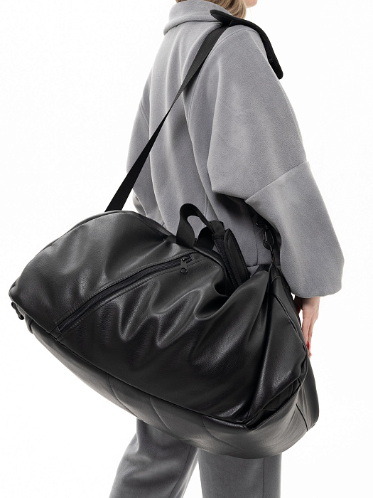 Сумка-рюкзак Puncher Экокожа, унисекс, черный XL