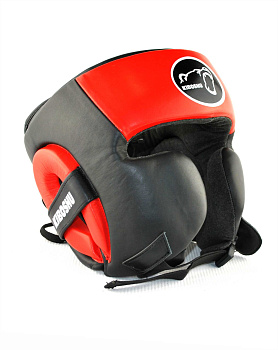 31-73rd Kiboshu Шлем защита щек G 22-Черный с красным-Кожа-Зам