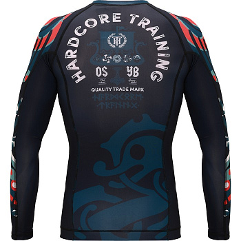 Рашгард Hardcore Training Nordic Pattern Black Russian LS