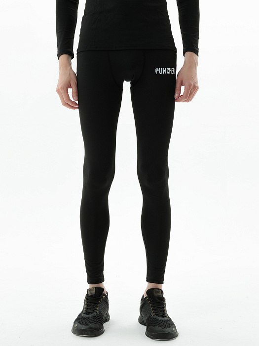 Компрессионные штаны Puncher Logo 5.0 black