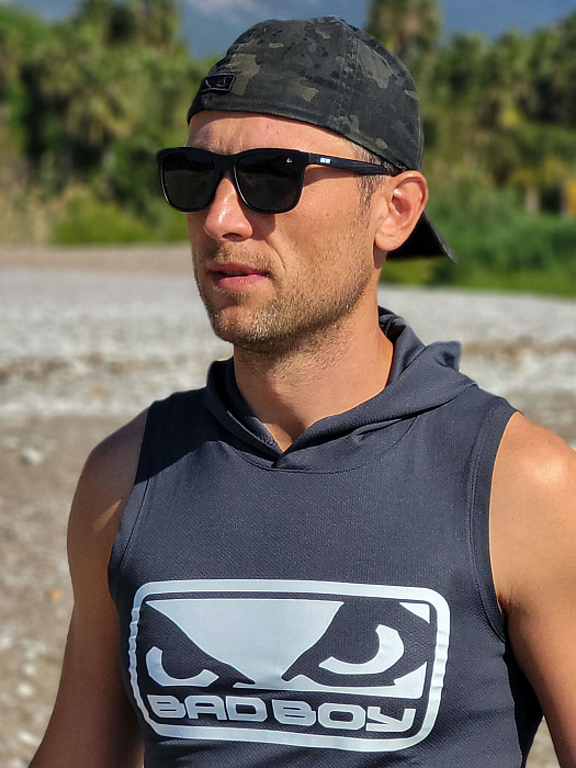 Очки Bad Boy солнцезащитные поляризованные черные с чехлом, черный