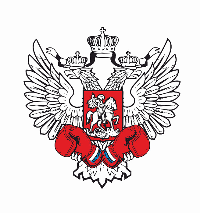 Наклейка ФЕДЕРАЦИИ БОКСА РОССИИ