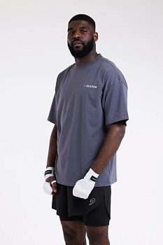 ФУТБОЛКА WE DON'T PLAY BOXING BOXRAW Темно-серый