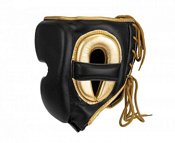 adiPHG01M Шлем боксерский AdiStar Pro Head Gear черно-золотой