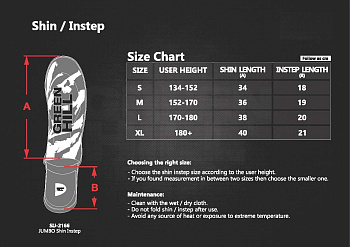 SIJ-2166 Защита голень-стопа JUMBO черно-синяя