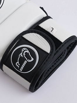 25-10 Kiboshu Перчатки ММА Training- Белые -Кожа 