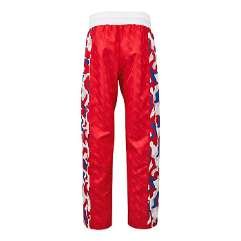 KBT-2089 Брюки для кикбоксинга красные