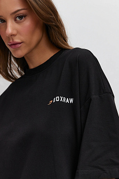 ФУТБОЛКА женская WE DON'T PLAY BOXING BOXRAW Черный