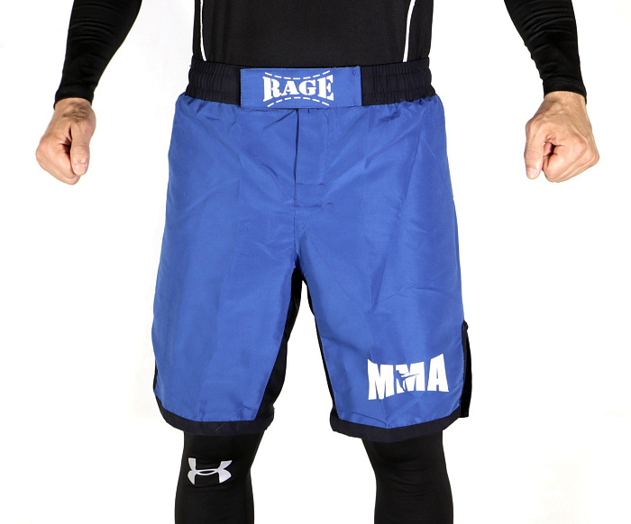 Шорты для единоборств RAGE синий