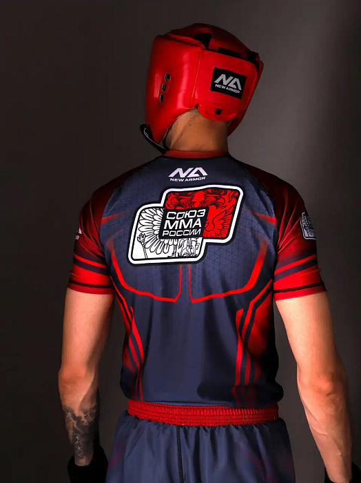Рашгард NEW ARMOR СОЮЗ ММА красный