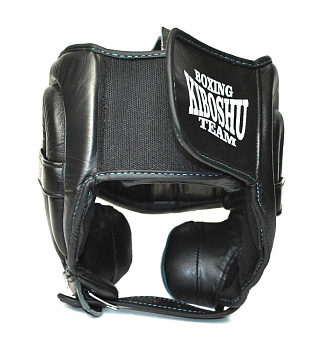 31-71 Kiboshu Шлем защита щек Prof 2/Черный с зеленым/Кожа