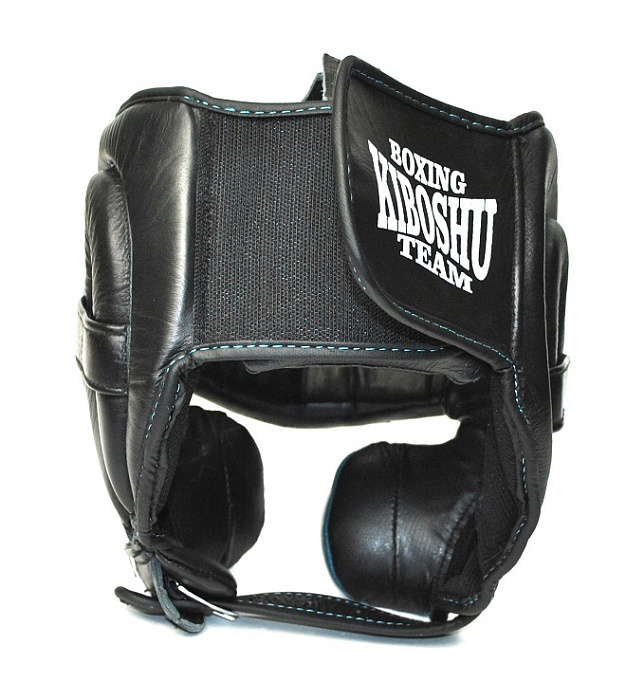 31-71 Kiboshu Шлем защита щек Prof 2/Черный с зеленым/Кожа