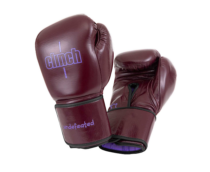 C161 Перчатки боксерские Clinch Undefeated бордовые