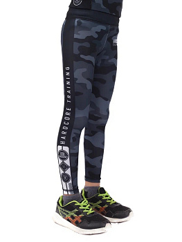 Детские компрессионные штаны Hardcore Training Cow Camo