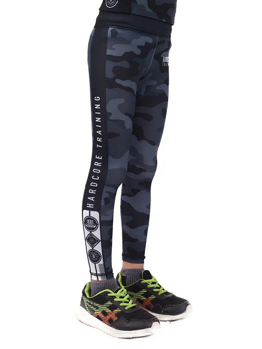Детские компрессионные штаны Hardcore Training Cow Camo