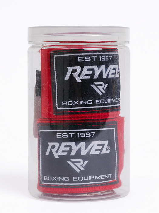 Бинт с эластаном в футляре Размер 3м (Красный)